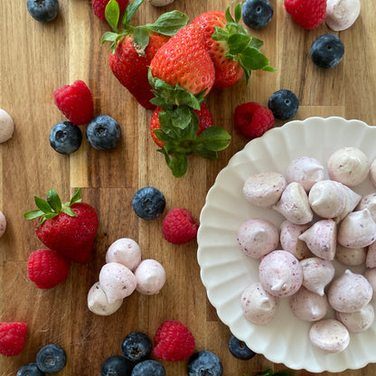 Very Berry Meringue Cookies