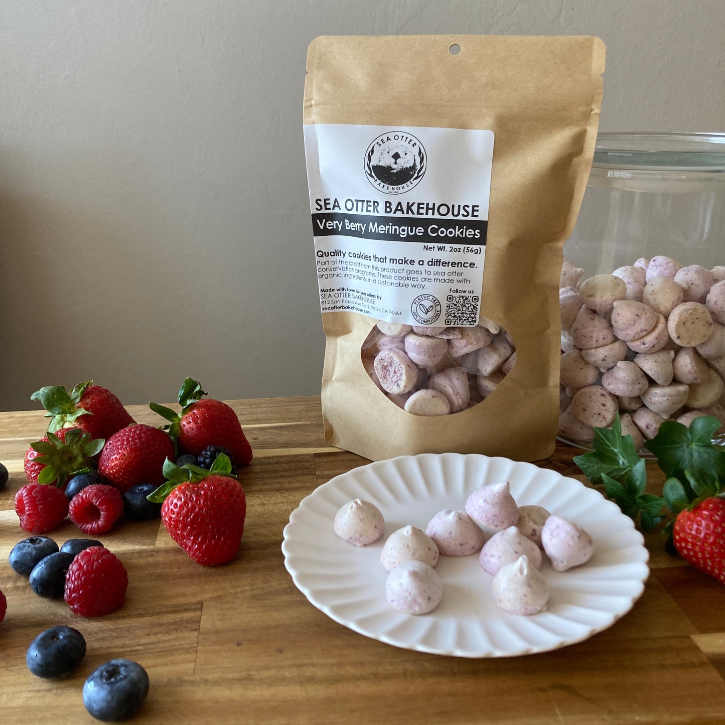 Very Berry Meringue Cookies